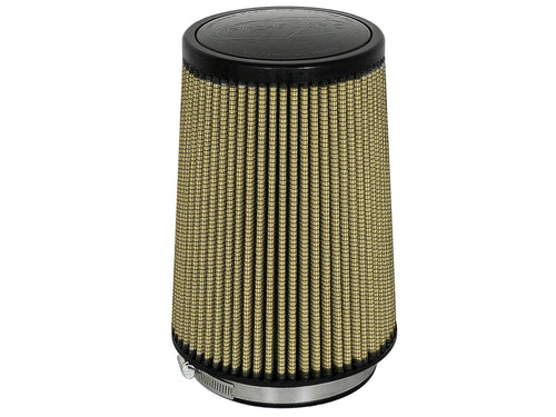 AFE Power 72-90049 Magnum FLOW Pro Guard7 Clamp-On Air Filter 6.5 Inch Base, 5.5 Inch Top, 5 Inch Flange, 9 Inch Tall, Cotton and Synthetic Media, Yellow