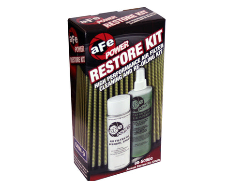 AFE Power Air Filter Restore Kit 90-50000 with Fiber Filter, 12 oz Pump Bottle Cleaner, 6.25 oz Aerosol Oil