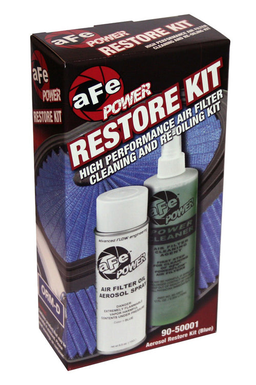 AFE Power 90-50001 Air Filter Cleaning Kit with Fiber Filter, 12 oz Pump Bottle Cleaner, 5.5 oz Aerosol Oil