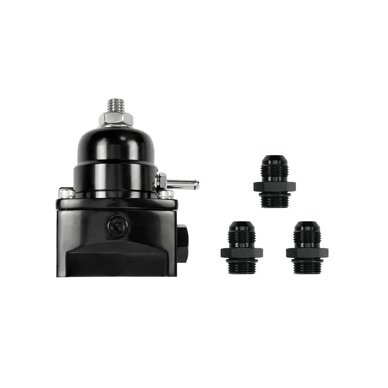 ACES Fuel Injection AF2018 Fuel Pressure Regulator, 40 to 75 PSI, In-Line, Black Anodized Finish