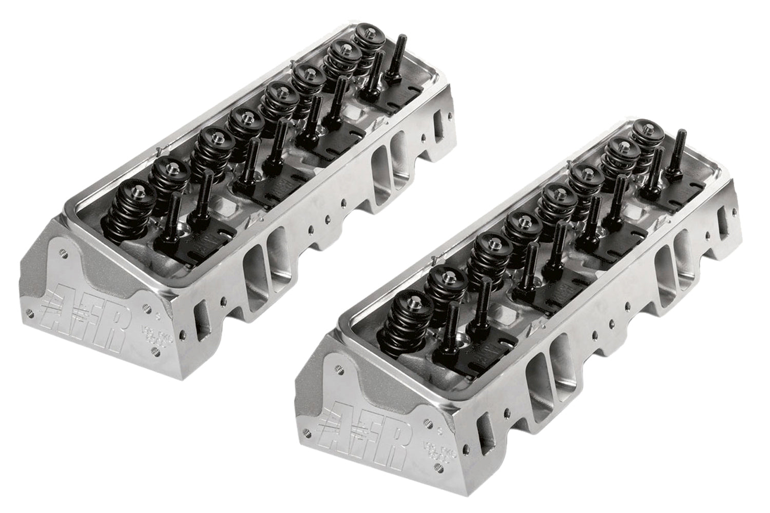 Air Flow Research SBC 1068 Eliminator Race Aluminum Cylinder Heads with 2.100 Inch Valves and 65cc Combustion Chamber