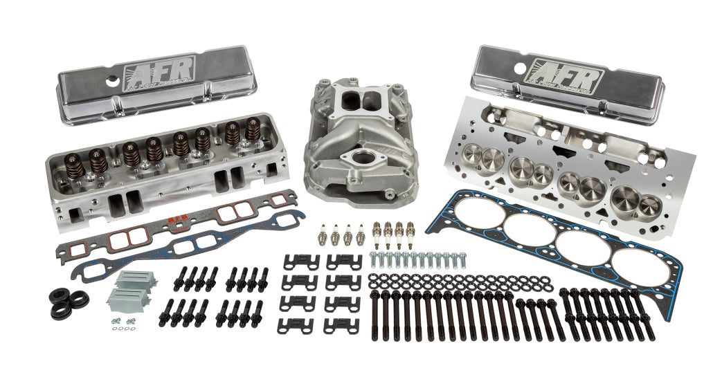 Air Flow Research AFR 3900-TEKT Enforcer Series Small Block Chevy Top End Kit with Aluminum Cylinder Heads and Intake Manifold