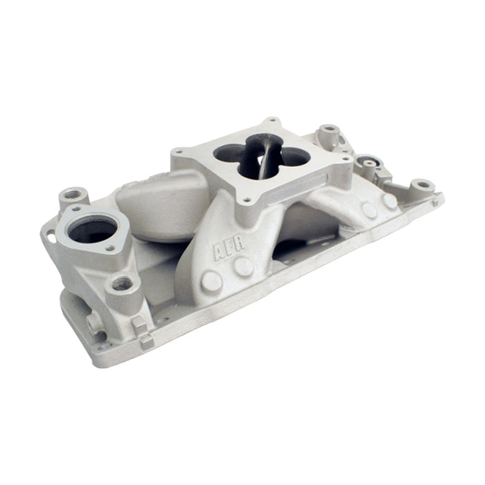 Air Flow Research AFR 4810 SBC Small Block Chevy Intake Manifold, Single Plane, Aluminum, Square Bore, Eliminator Street / Strip Series