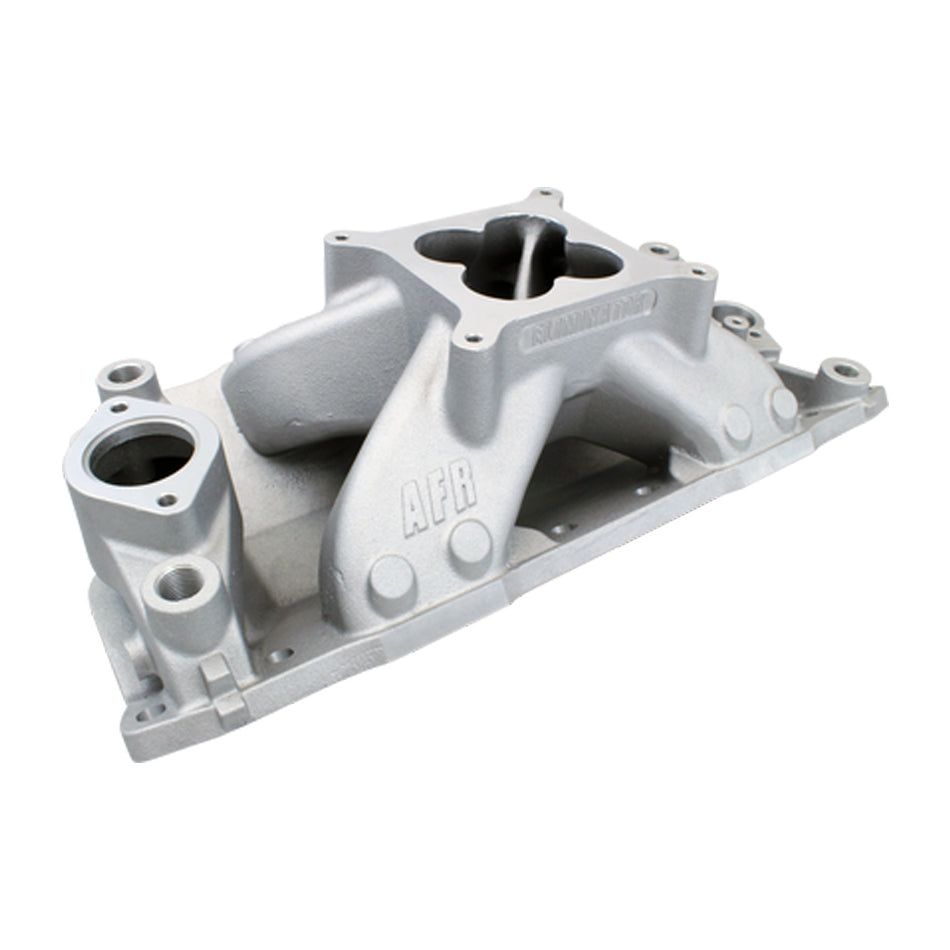 Air Flow Research AFR 4811 SBC Eliminator Race Intake Manifold for Small Block Chevy, Single Plane, Aluminum, Natural Finish