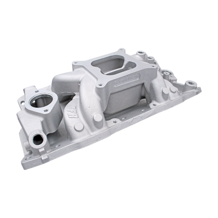 Air Flow Research AFR 4812 Small Block Chevy Intake Manifold Square Bore Dual Plane Aluminum Natural Finish