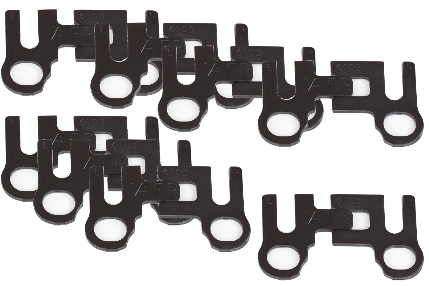 Air Flow Research AFR 6103-8 5/16 Inch Adjustable Pushrod Guide Plates for Small Block Chevy and Ford, Set of 8
