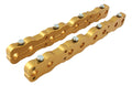 Air Flow Research AFR 6200 Small Block Chevy Rocker Arm Stud Girdle Kit, Aluminum, Gold Anodized