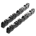 Air Flow Research SBF Stud Girdle Kit for Small Block Ford, Aluminum, Black Anodized