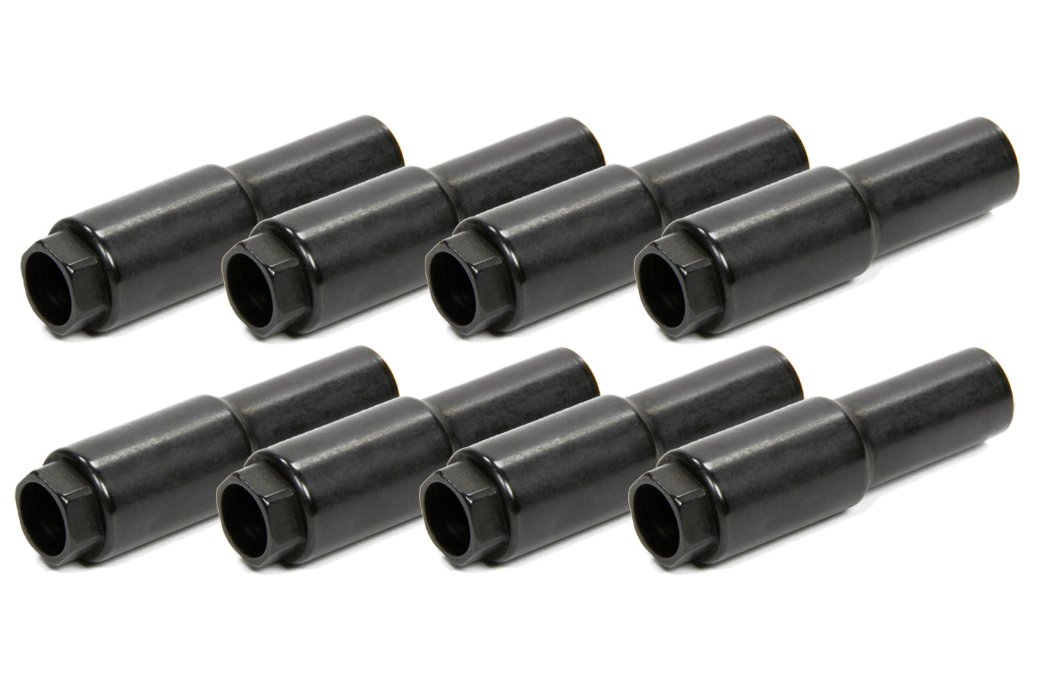AIR FLOW RESEARCH AFR6215-8 Adjusting Nut Set for Big Block Chevy, 7/16-20 Thread, 2.6 Inch Length, Steel, Black Oxide Finish