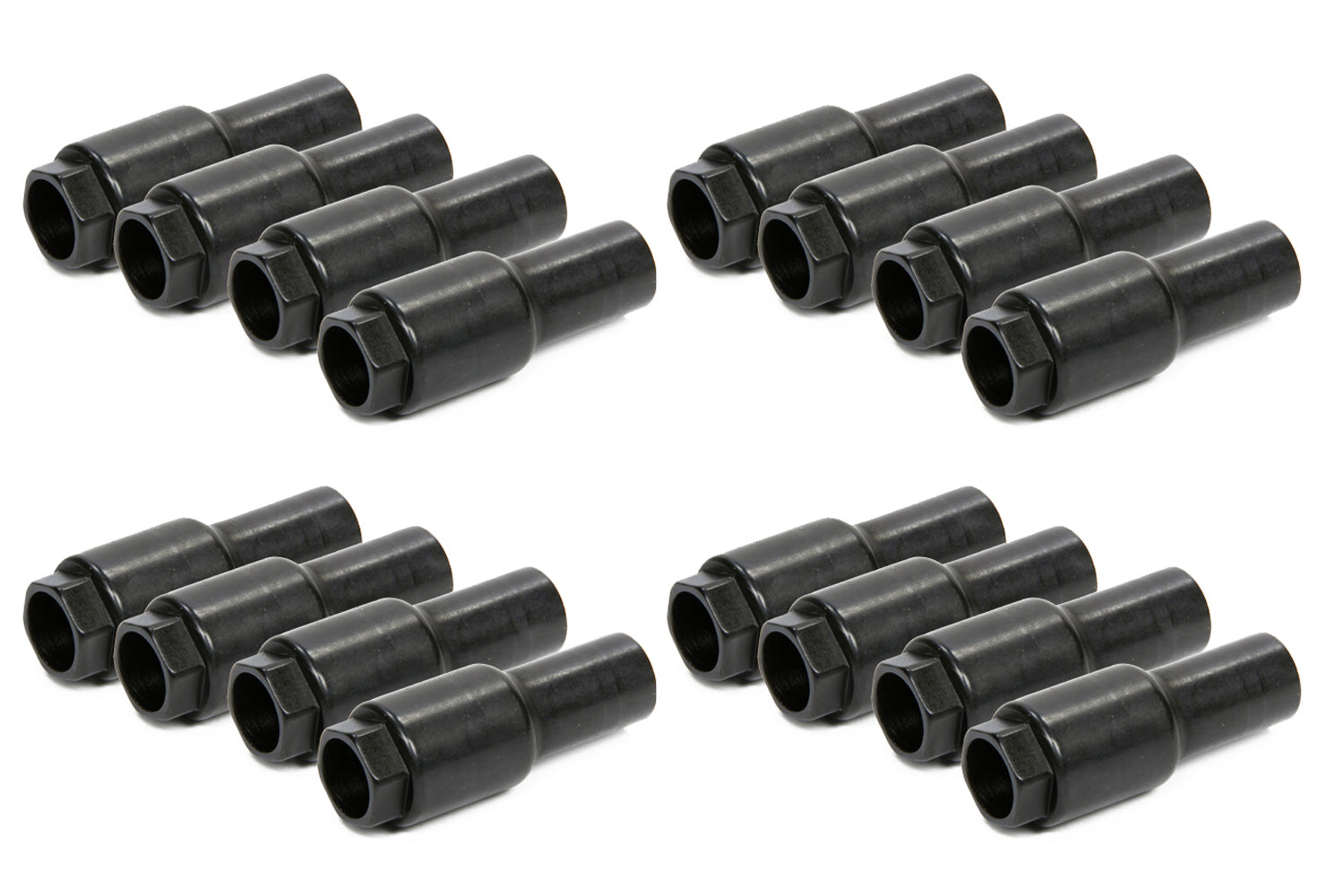 Air Flow Research AFR 6216-16 Rocker Arm Nut Set for Chevy V8, 3/8-24 Thread, Steel, Black Oxide Finish, 16 Pieces