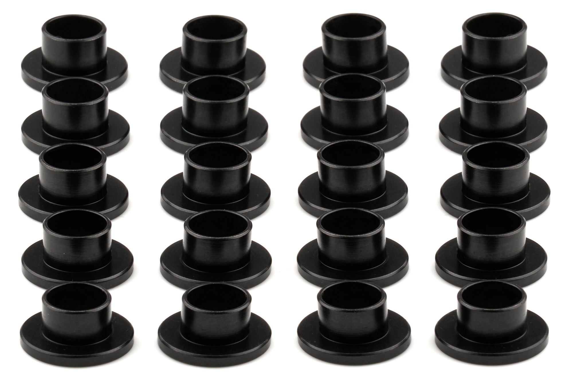 Air Flow Research SBF Head Bolt Bushing 7/16 Inch Inner Diameter, 0.500 Inch Outer Diameter, Steel with Black Zinc Oxide Finish, Set of 20