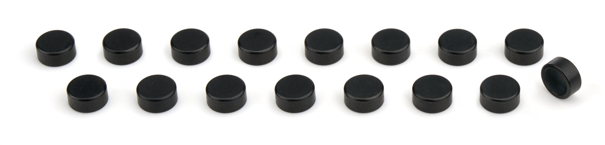 Air Flow Research Valve Lash Cap 6608-16 for 11/32 Inch Valve Stems, Steel, Natural Finish, Pack of 16