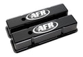 Air Flow Research SBC Tall Aluminum Valve Cover with AFR Logo for Small Block Chevy, Black Powder Coat Finish
