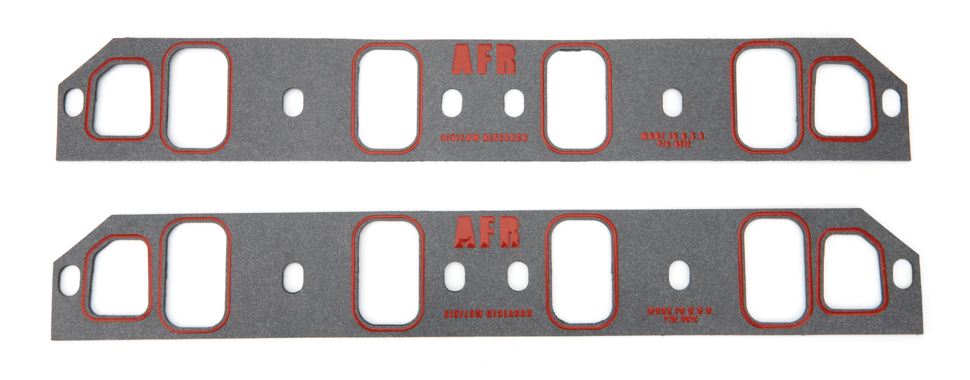 Air Flow Research AFR 6912 Intake Manifold Gasket Set for Small Block Chevy, 1.35 x 2.33 Inch Rectangle Port, Composite Material