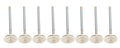 Air Flow Research AFR 7247-8 Small Block Ford Exhaust Valves 1.570 Inch Head Diameter, 8mm Valve Stem, 5.030 Inch Length, Stainless Steel, Set of 8