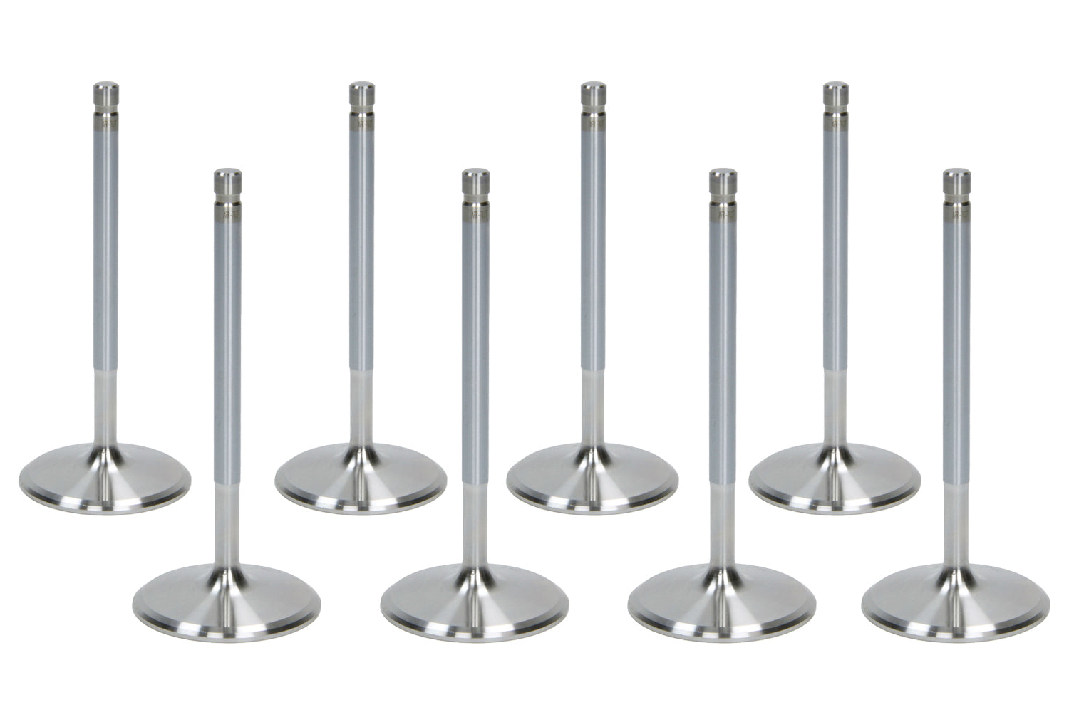 Air Flow Research SBC 7255-8 Intake Valves 2.080 Inch Head Diameter, 8mm Stem, 5 Inch Length, Stainless Steel, Set of 8