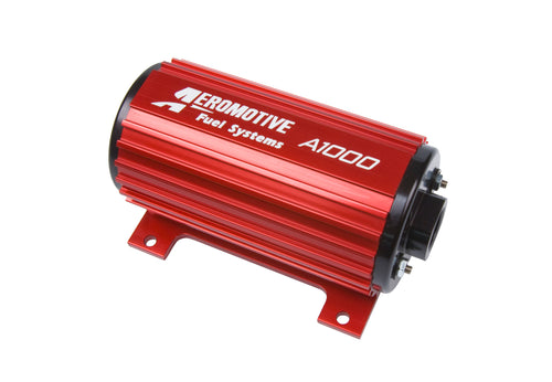 AEROMOTIVE A1000 Electric Fuel Pump 1200 lb/hr at 40 psi, In-Line / In-Tank, 10 AN Female O-Ring, Red Finish