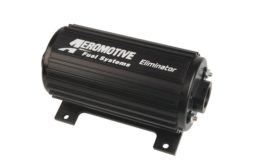 AEROMOTIVE Eliminator Electric Fuel Pump Part Number 11104, 1000 lb/hr at 45 psi, In-Line / In-Tank, Black