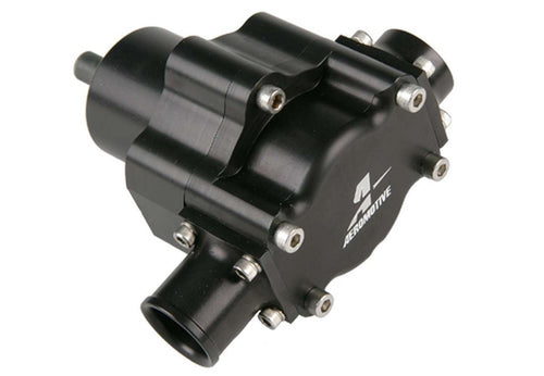 AEROMOTIVE Atomic Belt Drive Fuel Pump with In-Line Design and 1-1/4 Inch Hose Barb Inlet