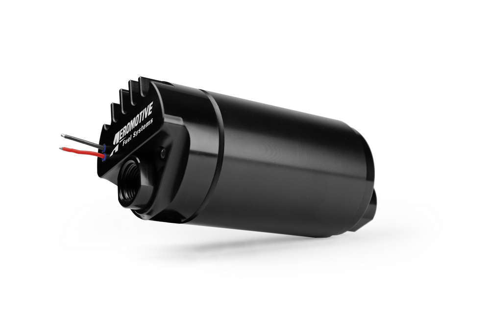 AEROMOTIVE Pro-Series Electric Fuel Pump Part Number 11181, In-Line and In-Tank Design, 1250 lb/hr at 40 psi, Chrome Finish, Suitable for E85 and Gasoline Vehicles