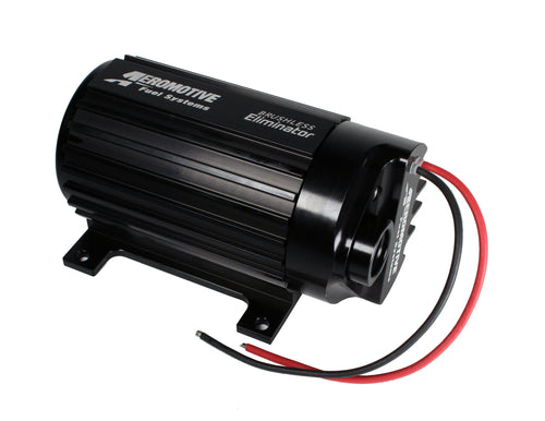 AEROMOTIVE Eliminator In-Line Fuel Pump Part Number 11184, 1000 lb/hr at 45 psi, Electric Brushless Design, E85 and Gas Compatible