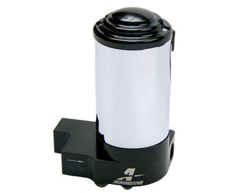 AEROMOTIVE Billet H/O Electric Fuel Pump Part 11209, In-Line, 90 GPH at 5 PSI, Red Finish, E85 Gas Diesel Compatible