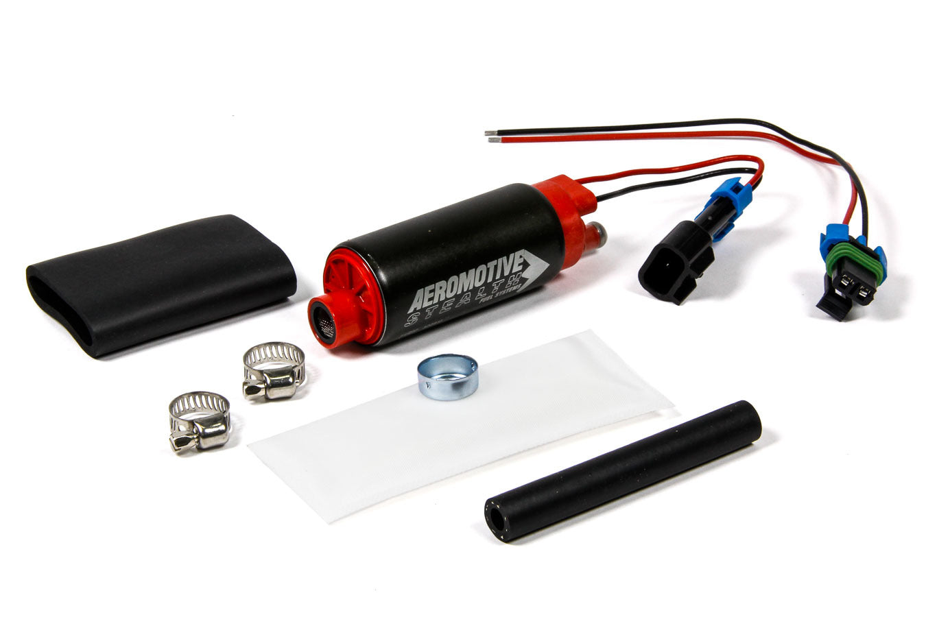 AEROMOTIVE 11569 340 Stealth Electric Fuel Pump, In-Tank, 340 LPH at 40 PSI, Center Filter Sock Inlet, 0.362 Inch Outlet, E85 Compatible