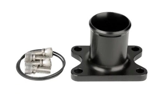 AEROMOTIVE 11730 1.25-Inch Hose Inlet and Outlet Adapter Fitting with Aluminum Construction and Black Anodized Finish