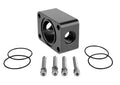 Aeromotive 11738 6AN Aluminum Fuel Pump Distribution Block with Black Anodized Finish