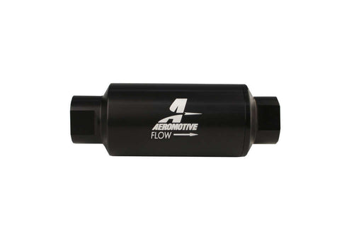 AEROMOTIVE 12307 Inline Marine Fuel Filter with 10AN Fittings, 100 Micron Stainless Element