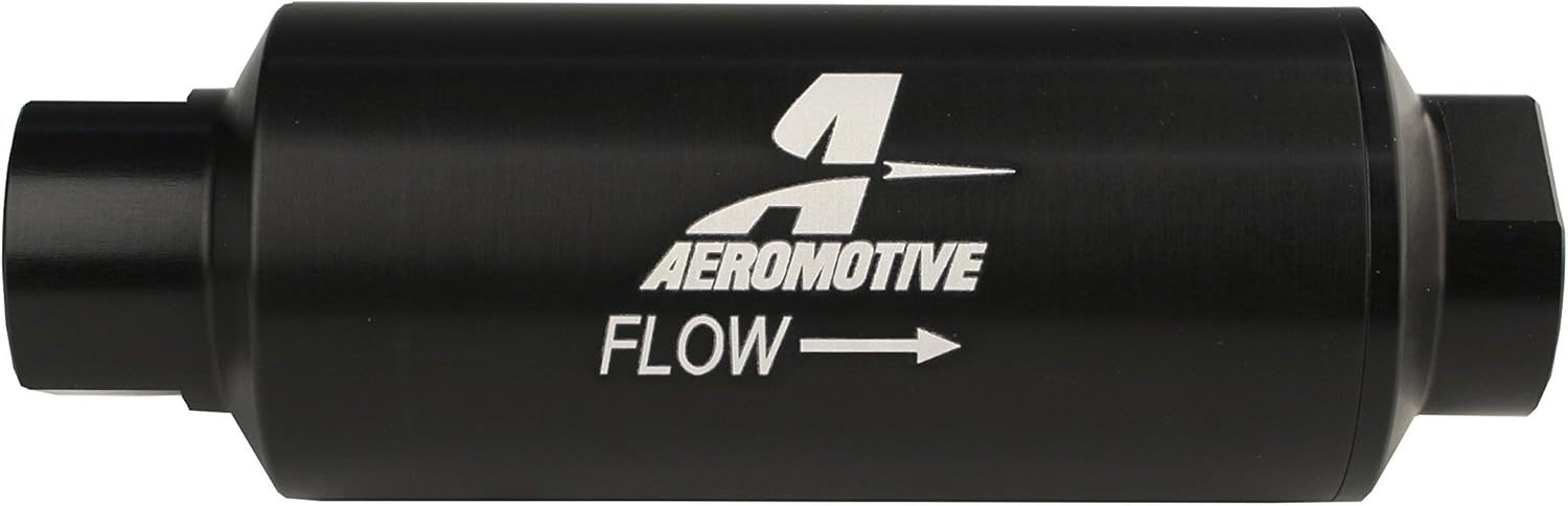 AEROMOTIVE 12309 Marine In-Line Fuel Filter with Stainless Element and 12 AN Female O-Ring Fittings