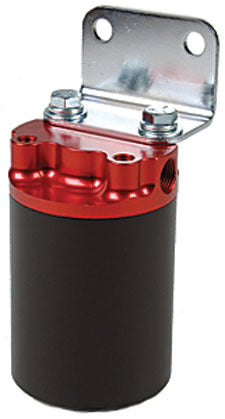 AEROMOTIVE 12319 Fuel Filter Canister Style 100 Micron Stainless Element with Aluminum Bracket