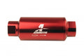 AEROMOTIVE 12340 #10 ORB Inline Fuel Filter with 10 Micron Microglass Element and Red Anodized Aluminum Finish
