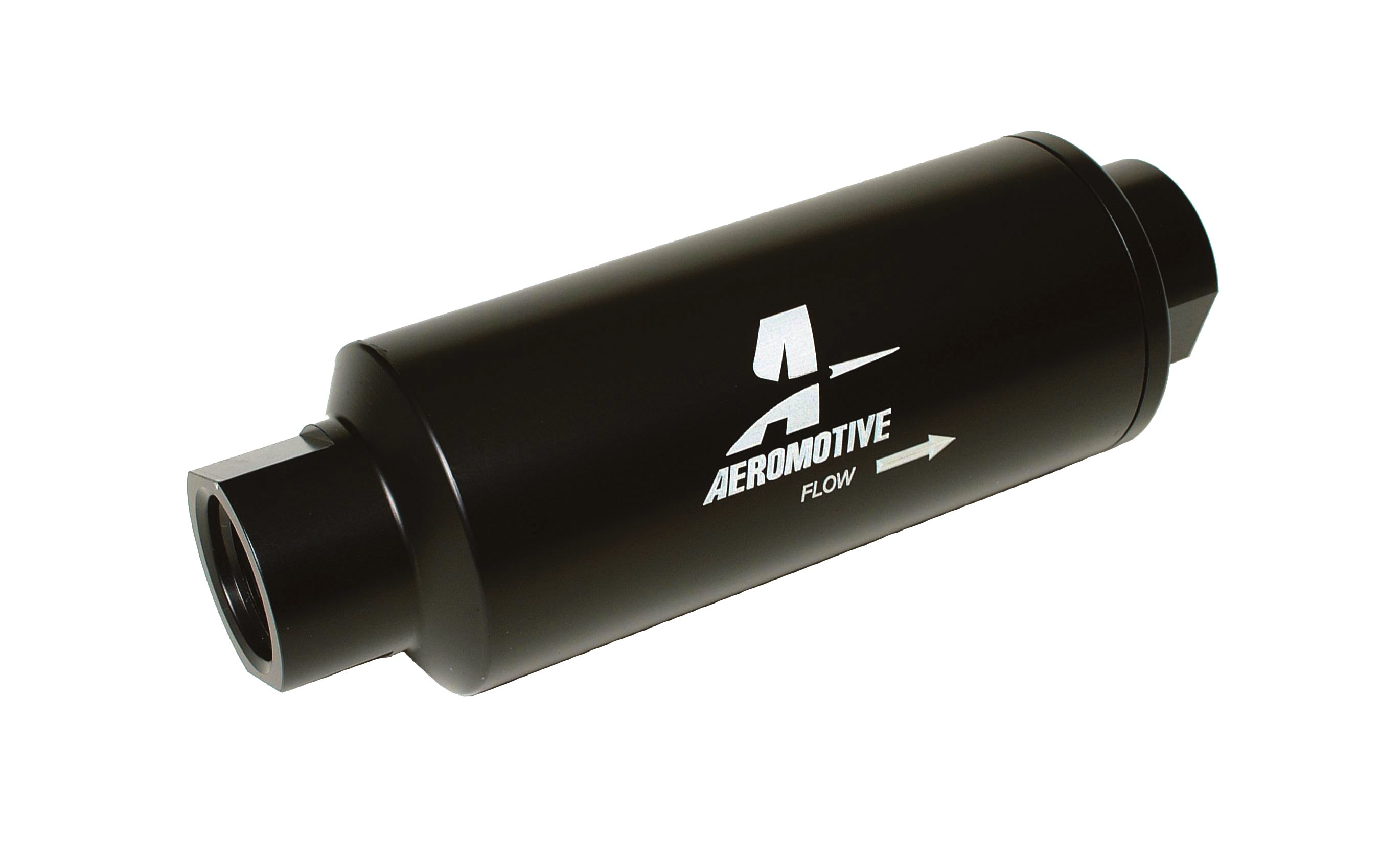 AEROMOTIVE 12341 Inline Fuel Filter with Microglass Element and 12 AN Female O-Ring Fittings