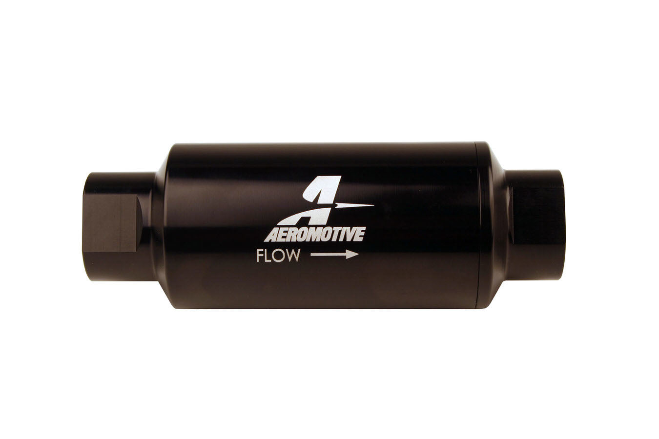 AEROMOTIVE #12350 Inline Fuel Filter 10 Micron Microglass Element with 10 AN Female O-Ring Fittings
