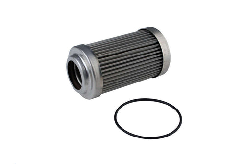 AEROMOTIVE Fuel Filter Element 12635, 40 Micron Stainless Steel In-Line Fuel Filter