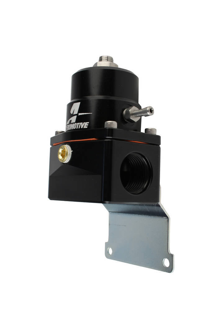 AEROMOTIVE A1000 Fuel Pressure Regulator with Dual 10 AN Inlets and 6 AN Return - Black Anodized, 40 to 75 PSI
