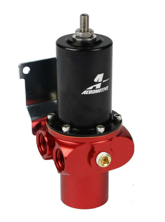 AEROMOTIVE Pro-Stock 4-Port Fuel Pressure Regulator with 4 to 8 PSI Output, 12 AN Female Inlet, Four 6 AN Outlets, and 1/8 Inch NPT Port