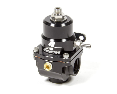 AEROMOTIVE X1 Fuel Pressure Regulator 35-75 PSI with Black Anodized Finish and 8 AN Female O-Ring Fittings