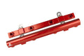 AEROMOTIVE Fuel Rail Kit for Ford 5.0L DOHC with 8 AN Female O-Ring Inlets and Outlets, Red Anodized Aluminum, GT and Mustang 2011-2013