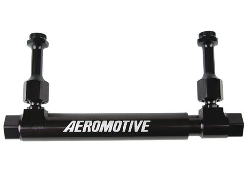 Aeromotive 14201 Adjustable Fuel Log for 4150/4500 Carburetors with 10 AN Female Inlets and Outlets