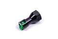 AEROMOTIVE 15118 Fuel Line Adapter, 8 AN Female to 3/8 Inch SAE Quick Disconnect, Aluminum Black Anodized