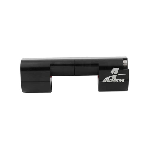 AEROMOTIVE 15141 FlexFuel Sensor Adapter with Two 10 AN Female Outlets, Aluminum, Black Anodized