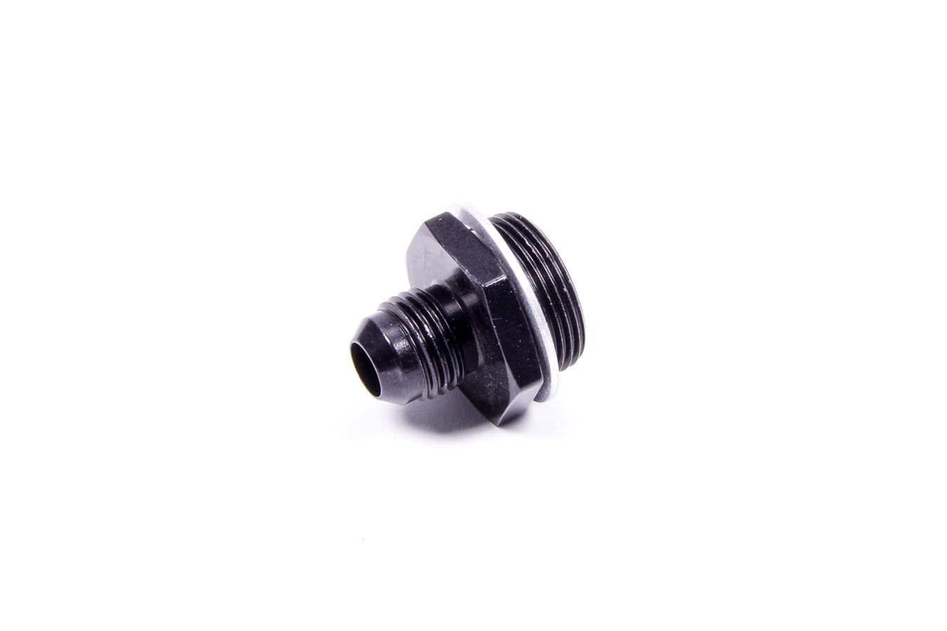 AEROMOTIVE 15201 Carburetor Inlet Fitting, 6 AN Male to 7/8-20 Inch Male, Aluminum, Black Anodized