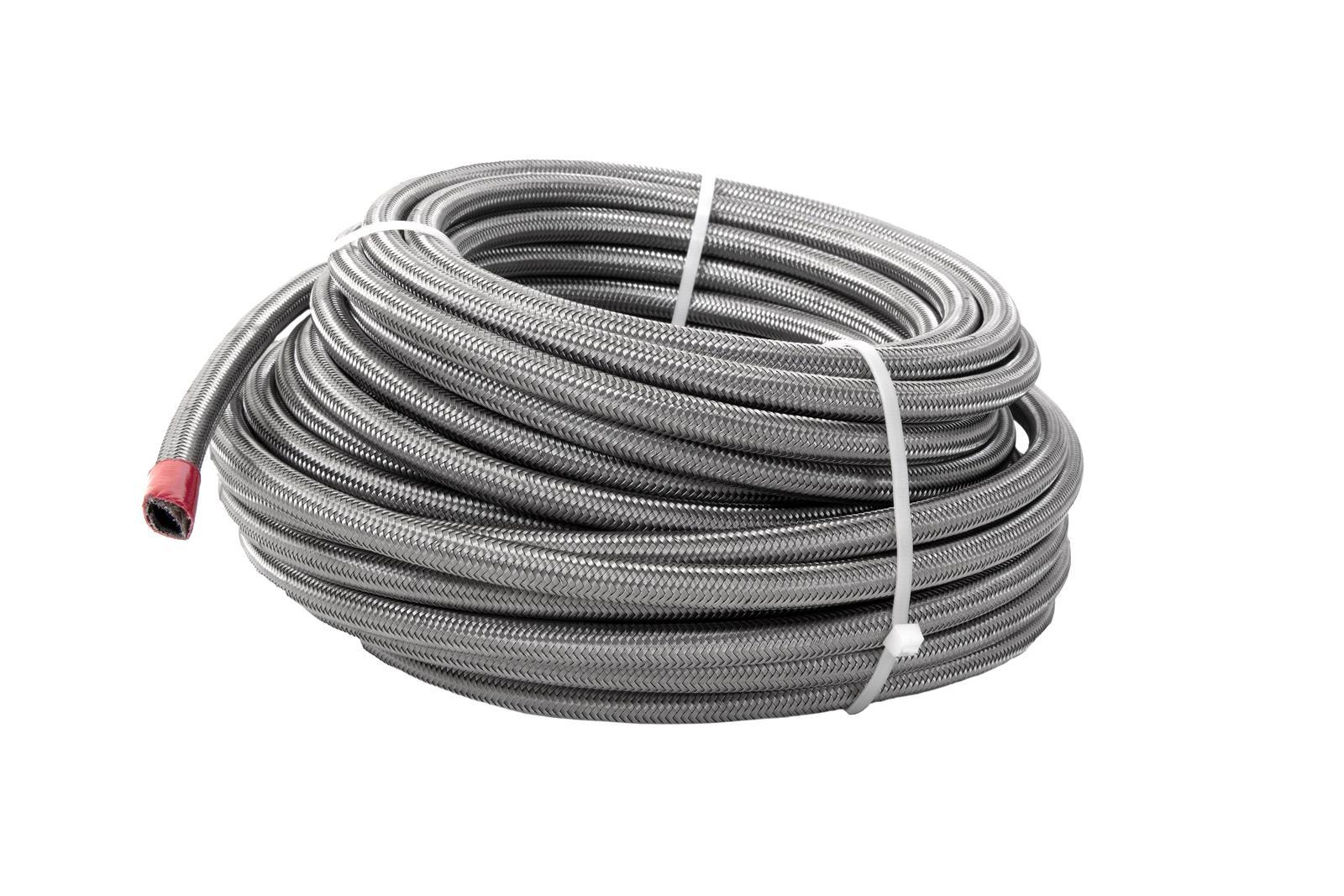 AEROMOTIVE 15316 6AN PTFE Stainless Steel Braided Hose, 20 Feet