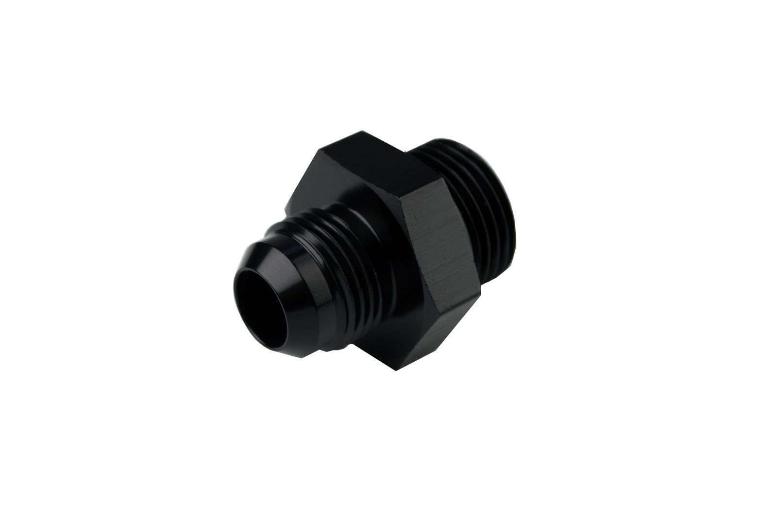 AEROMOTIVE 15610 Tapered Flare Fitting -10AN to -8AN Aluminum Black Anodized