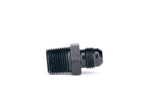 AEROMOTIVE 15615 6AN Male to 3/8 Inch NPT Male Adapter Fitting, Aluminum, Black Anodized