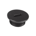 AEROMOTIVE AF15618 -8AN Slim Line Billet Port Plug with O-Ring and Slotted Head in Black Anodized Aluminum
