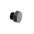 AEROMOTIVE -6AN Port Plug with O-Ring and Hex Head, Aluminum, Black Anodized