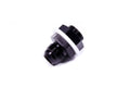 AEROMOTIVE AF15645 -8AN Bulkhead Fitting with Straight Aluminum Nut and Washer, Black Anodized